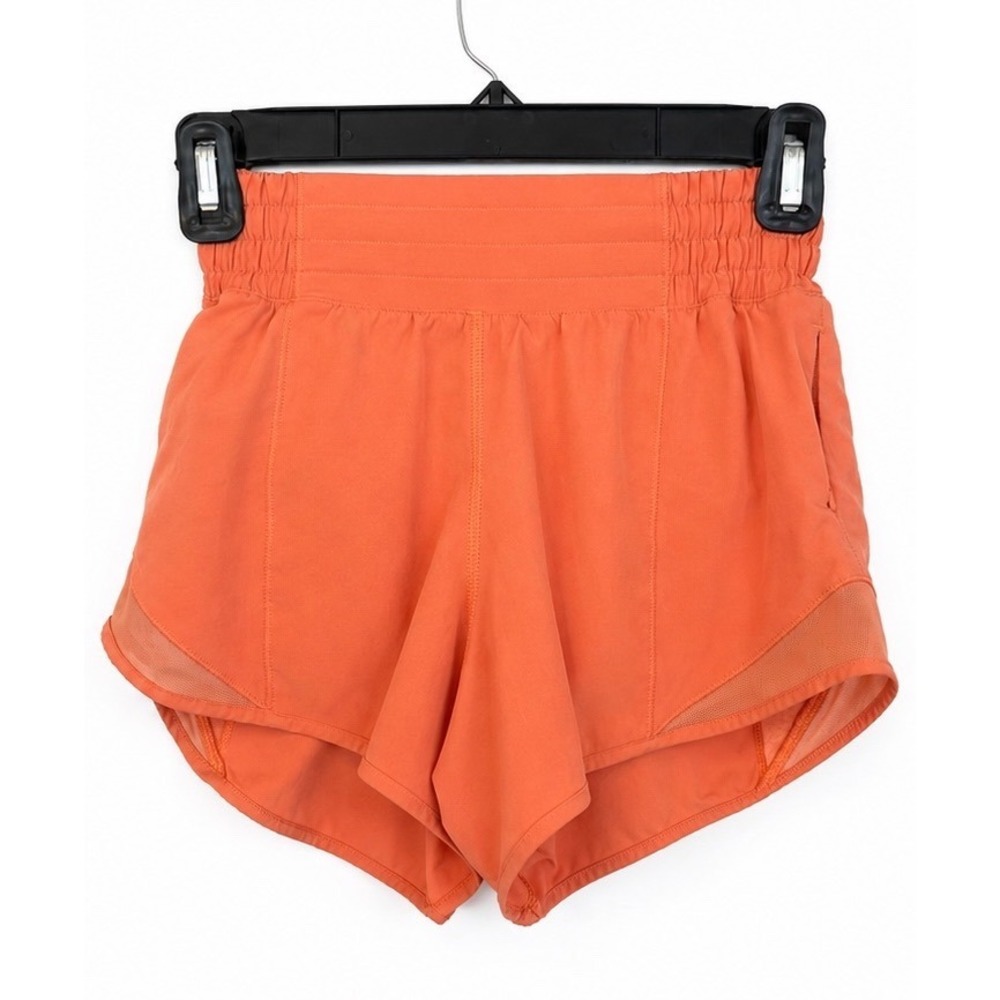Lululemon Hotty Hot High-Rise Shorts Orange Womens Size 2